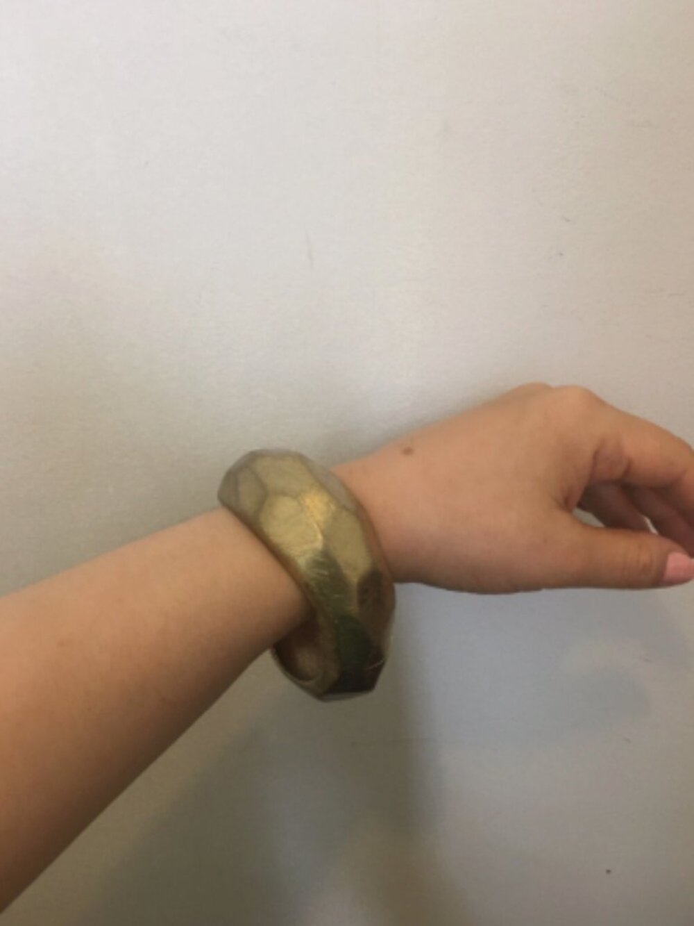 Amrita Singh Gold/Bronze Bangle, Wire Hinge Closure